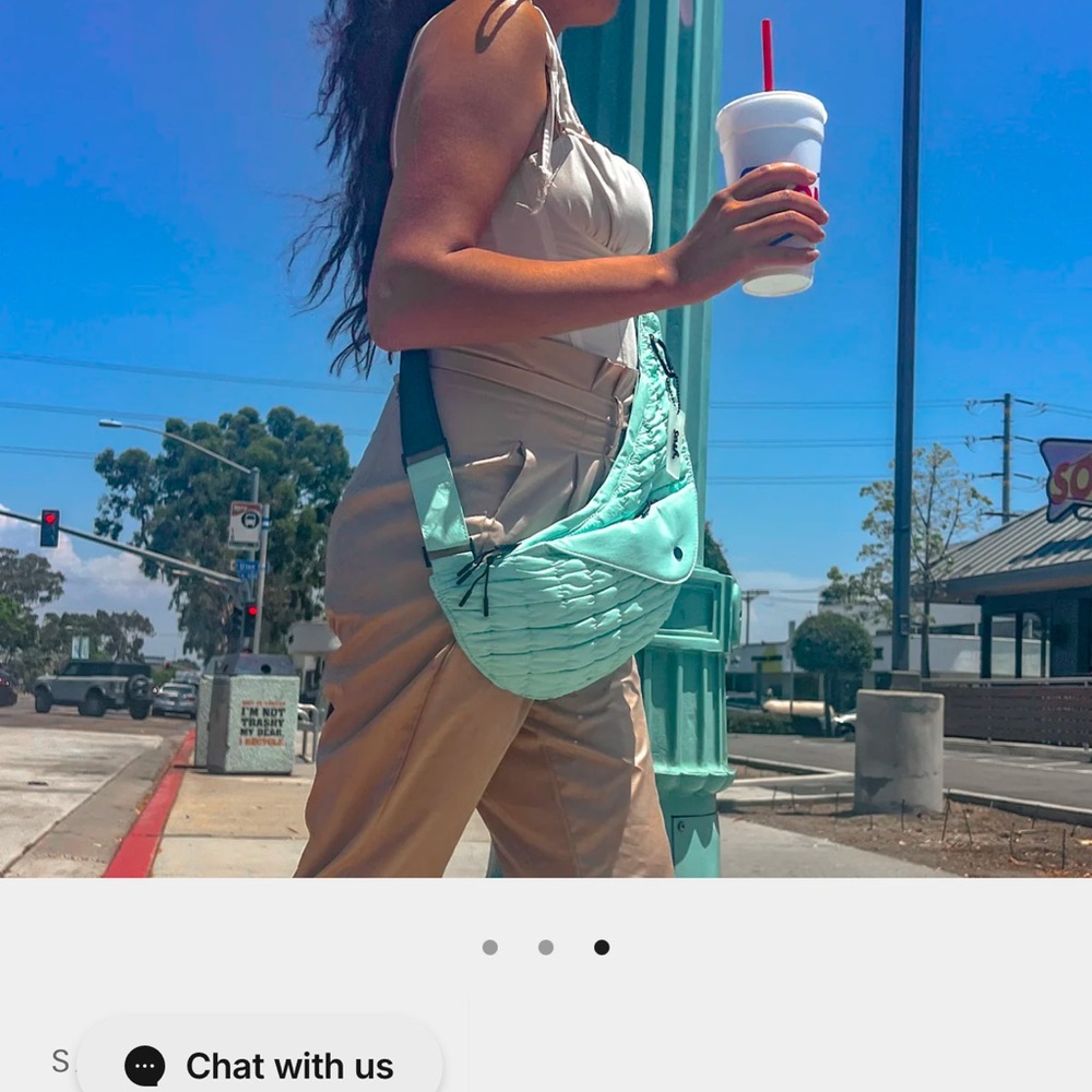 Sash nylon puffy half nwt